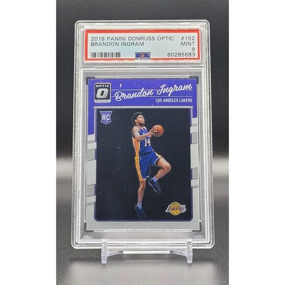 2016 Panini Donruss Optic Brandon Ingram RC #152 Rookie PSA 9 Mint - Picture 3 of 4